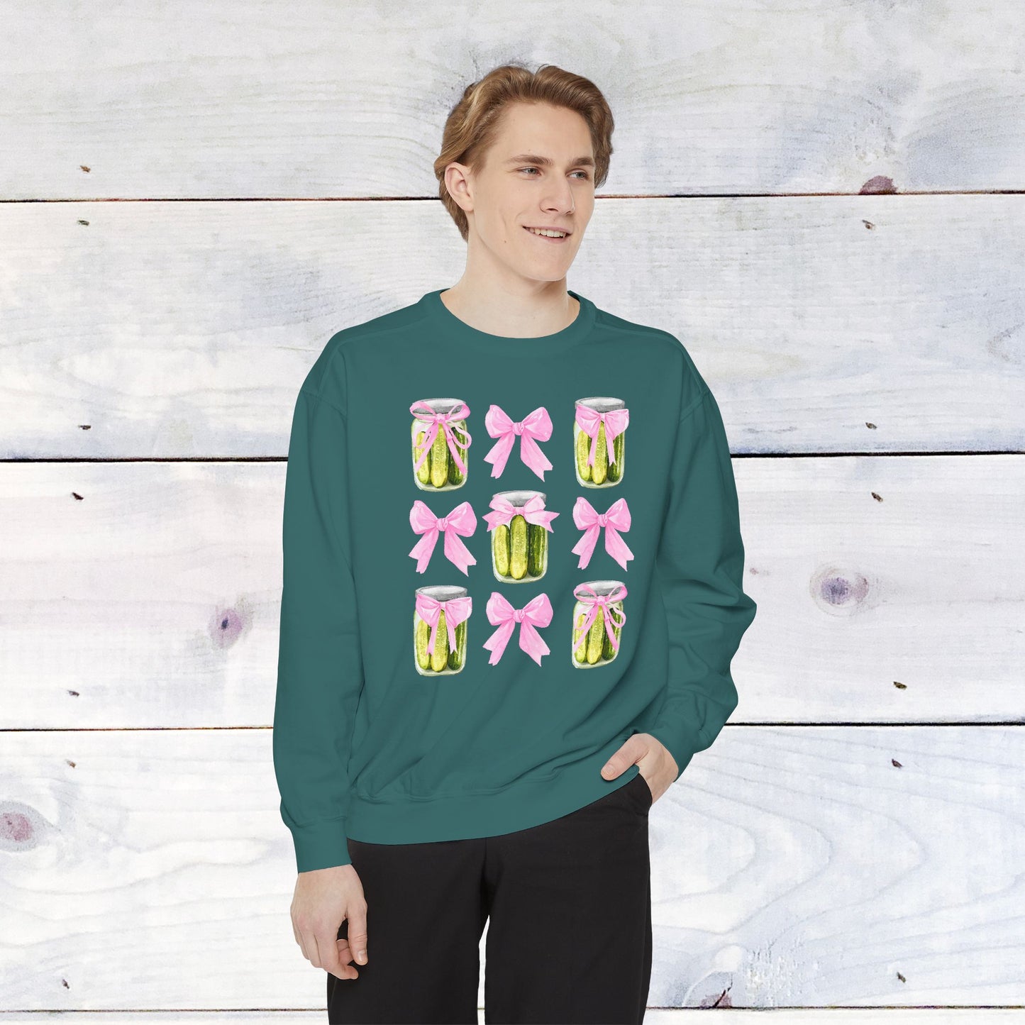 Pickles & Bows Adult Comfort Colors Sweatshirt