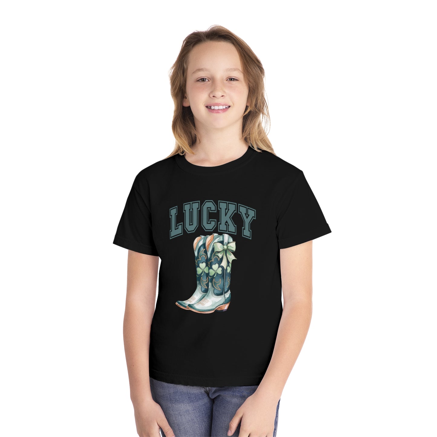 Lucky Girl Youth Comfort Colors Tee