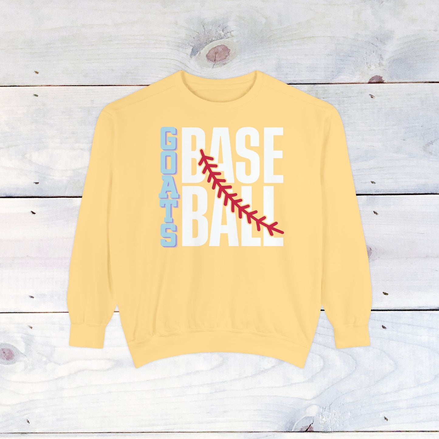 Goats Baseball Comfort Color Sweatshirt