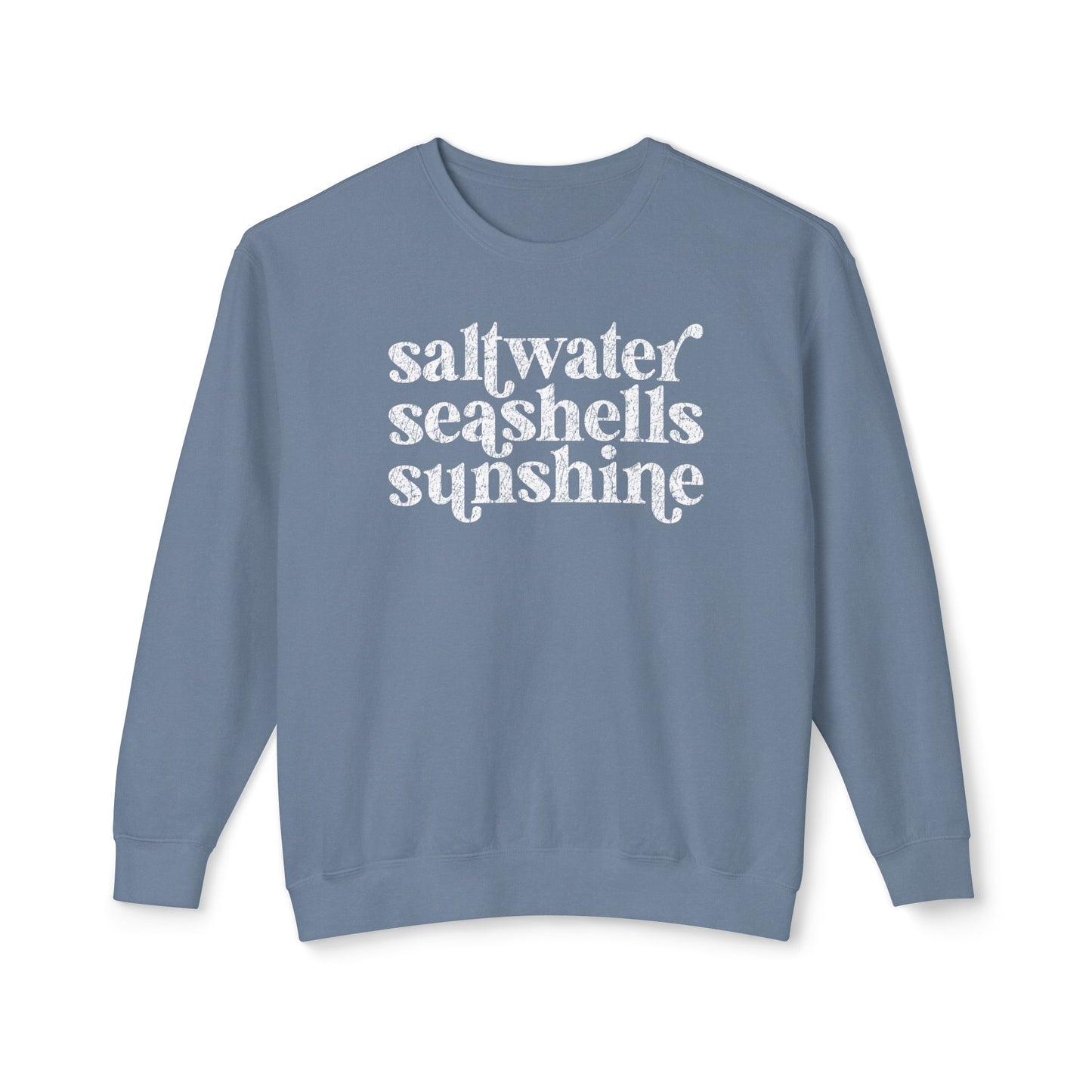 Saltwater, Seashells, Sunshine Comfot Colors Sweater