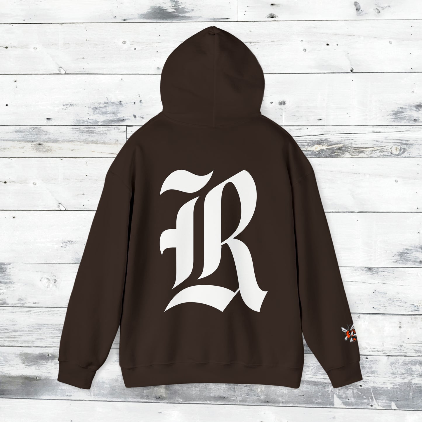 Jackets Stinger Hoodie Front - Yellow Jacket Sleeve/Cuff - Old School R back
