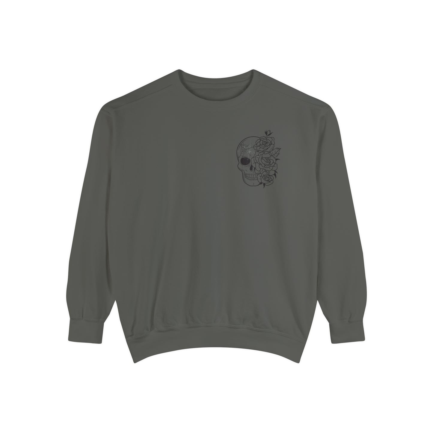 Skull Front, Vastly Overrated Back - Comfort Colors Pullover - Multi Color Options