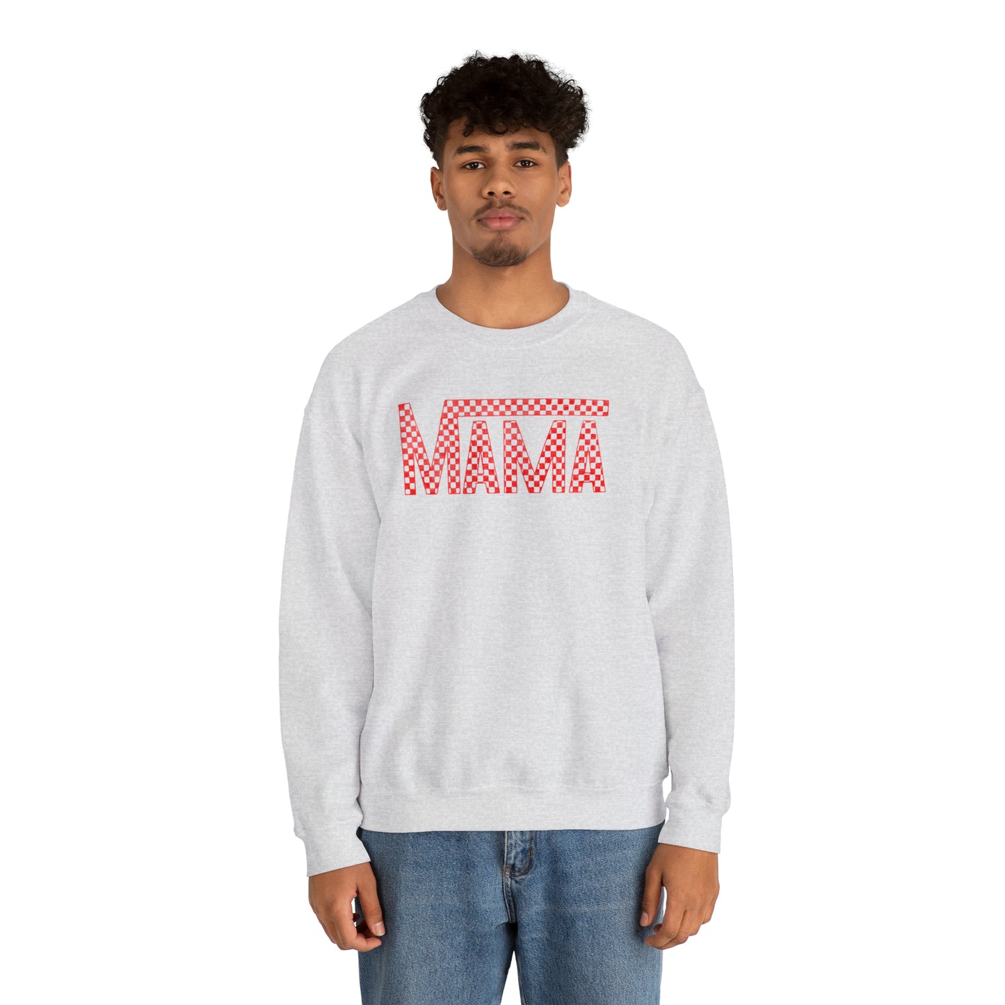 Red Mama Checkered Sweater