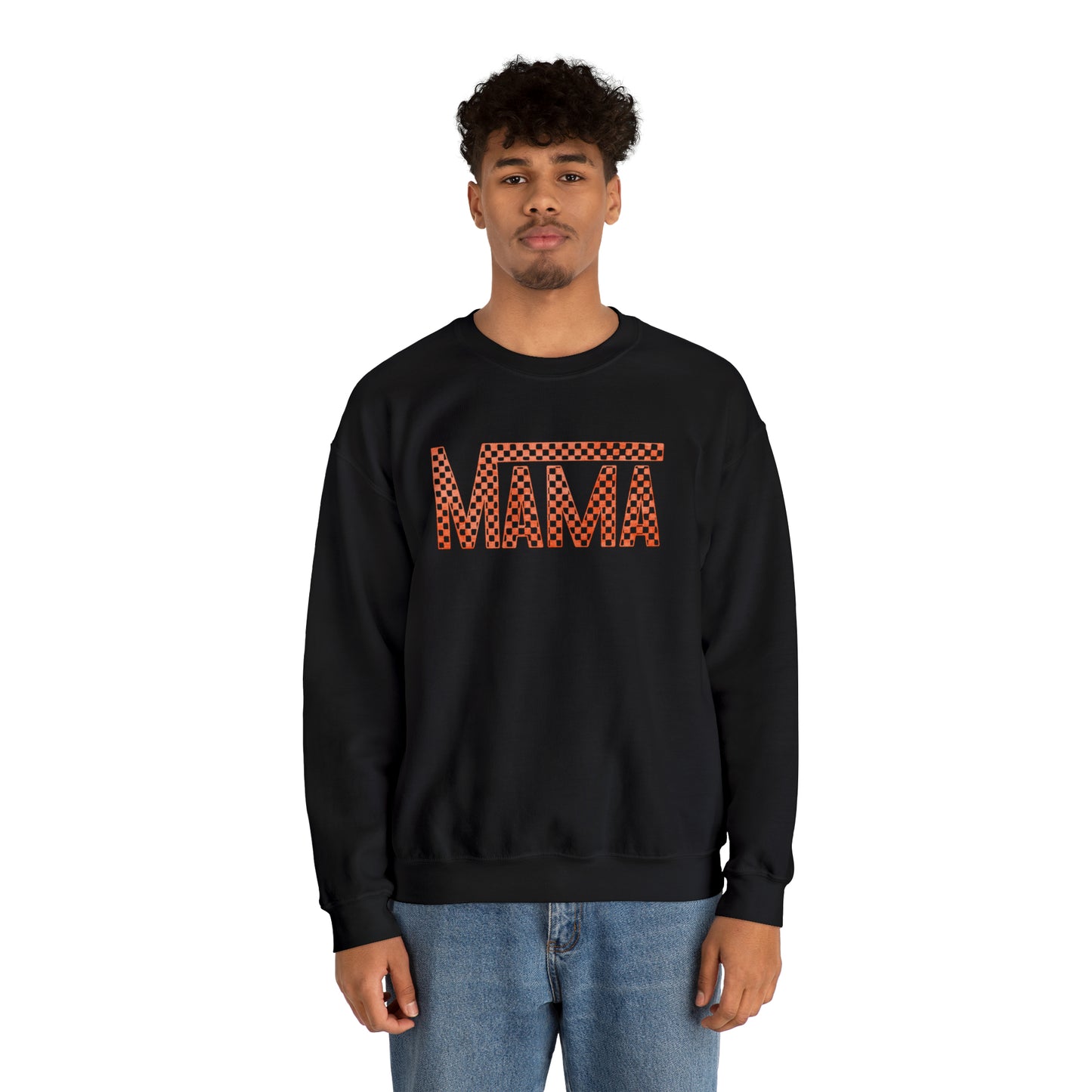 Orange Mama Checkered Sweater