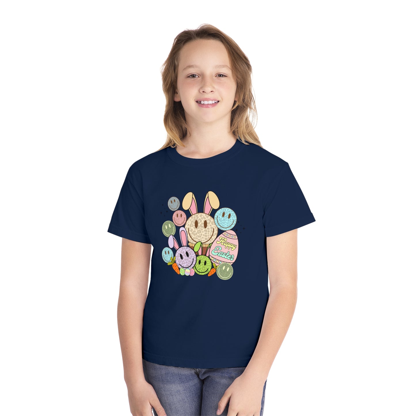 Funky Easter Youth Comfort Colors Tee