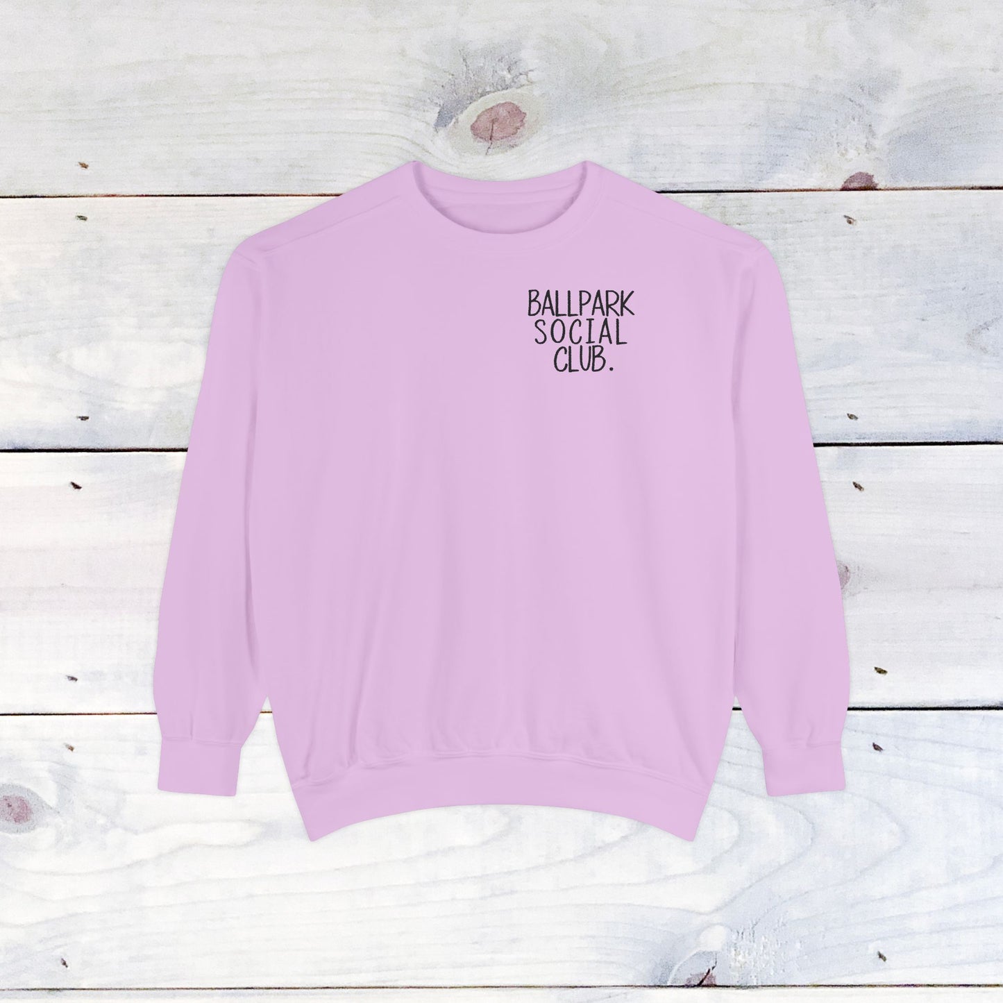 Ballpark Social Club Comfort Color Sweatshirt Black