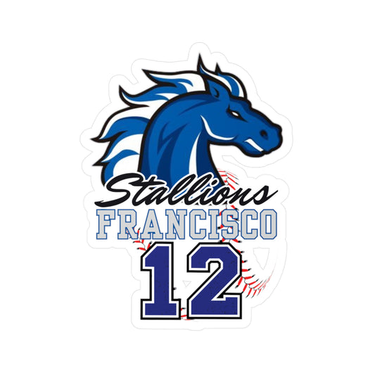 Stallions 12 Custom Vinyl Sticker