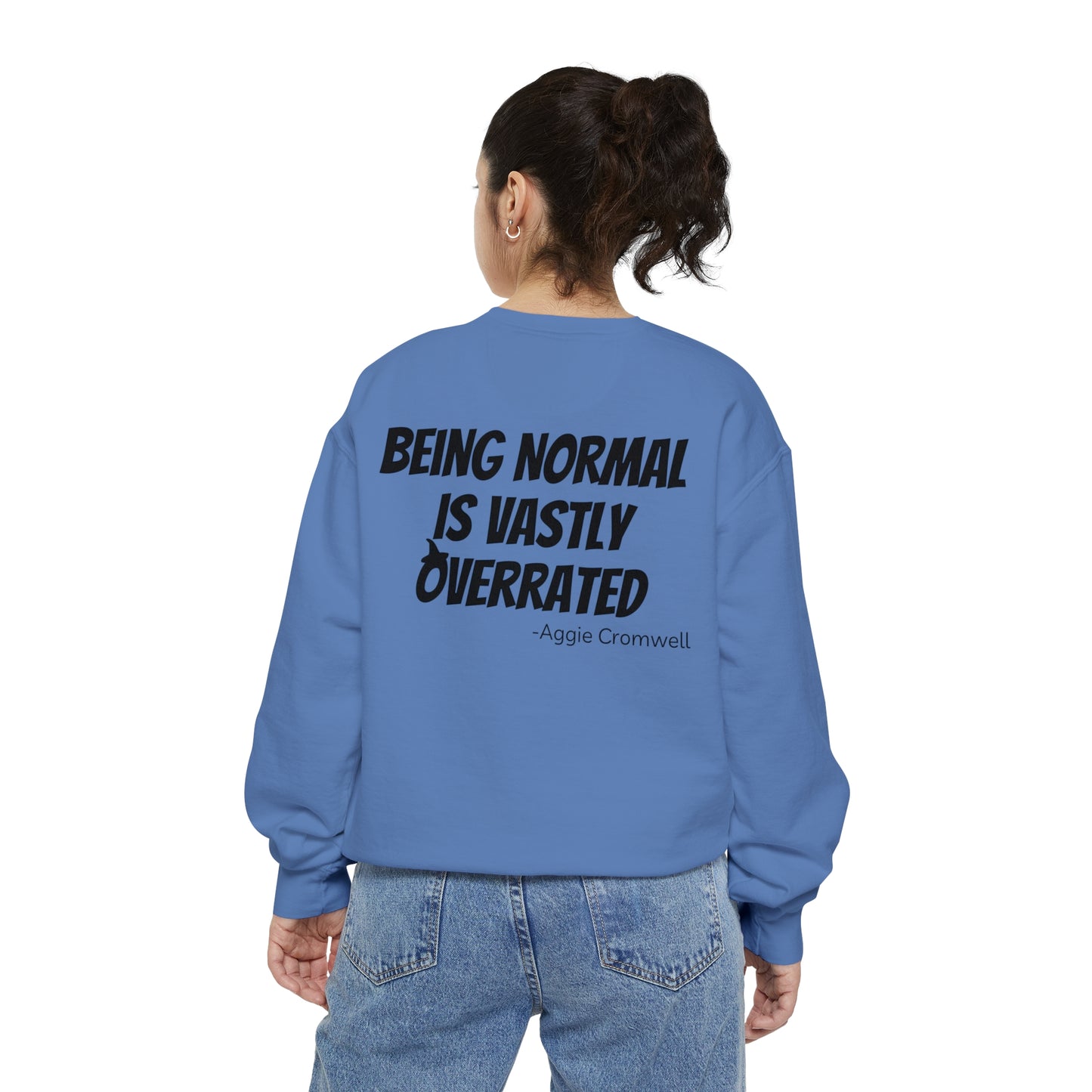 Skull Front, Vastly Overrated Back - Comfort Colors Pullover - Multi Color Options