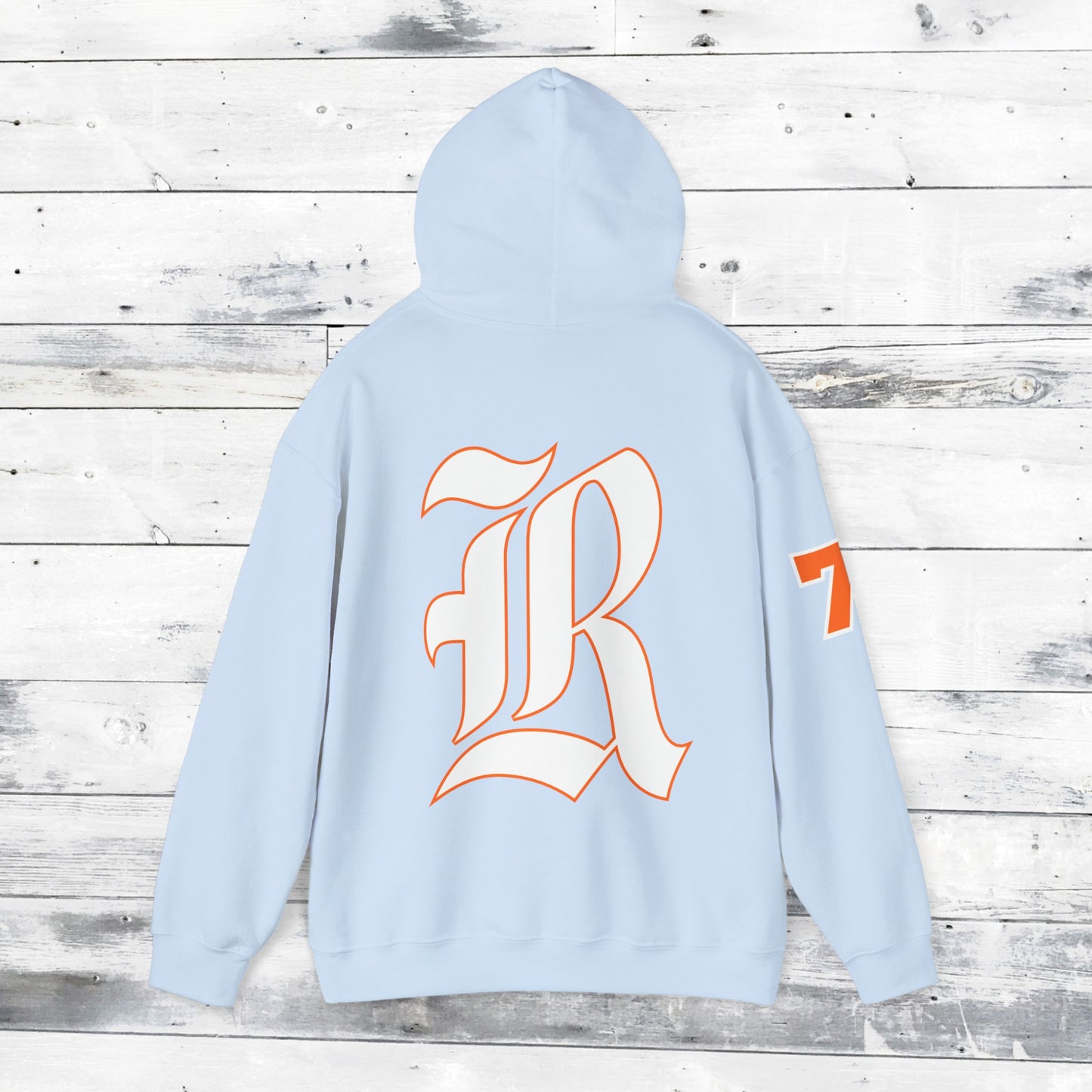 Custom Number Sleeve Jackets Stinger Hoodie Front - Old School R back