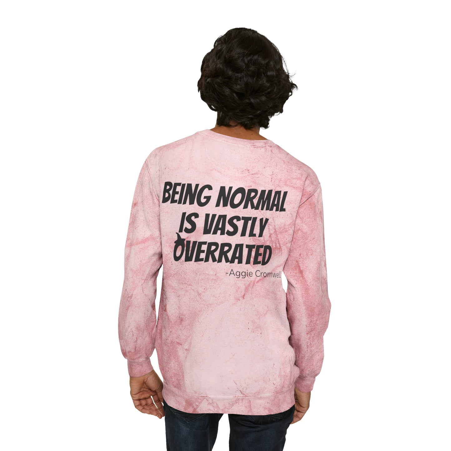 Skull Front, Vastly Overrated Back - Color Blast Comfort Colors Pullover - Multi Color Options