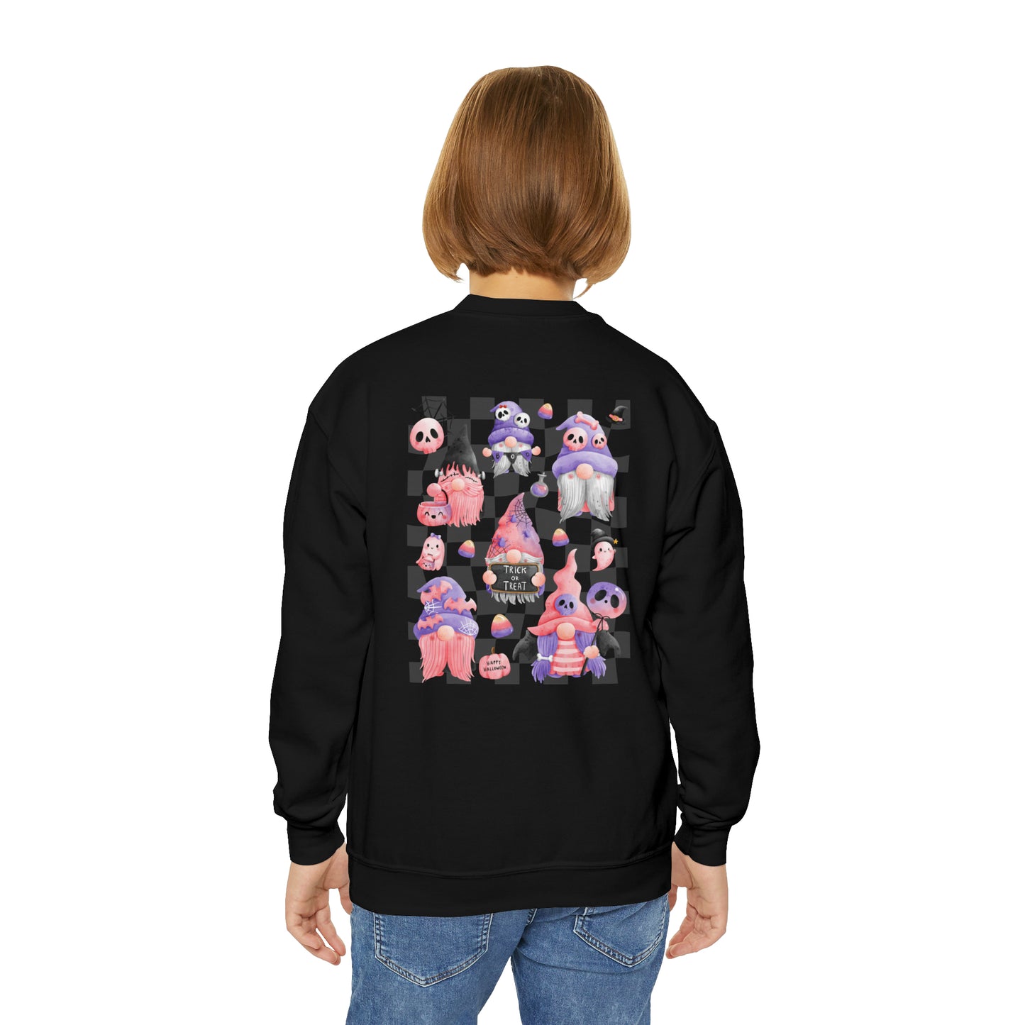 Girls Youth Halloween Gnome Sweater