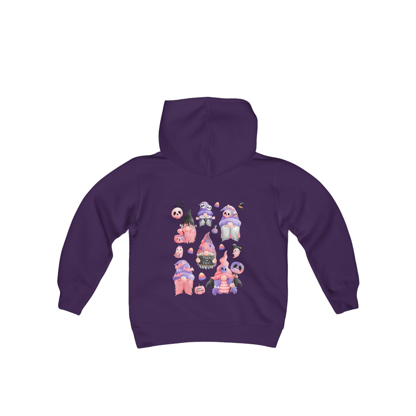 Youth Gnome Halloween Pink/Purple Hoodie version 2
