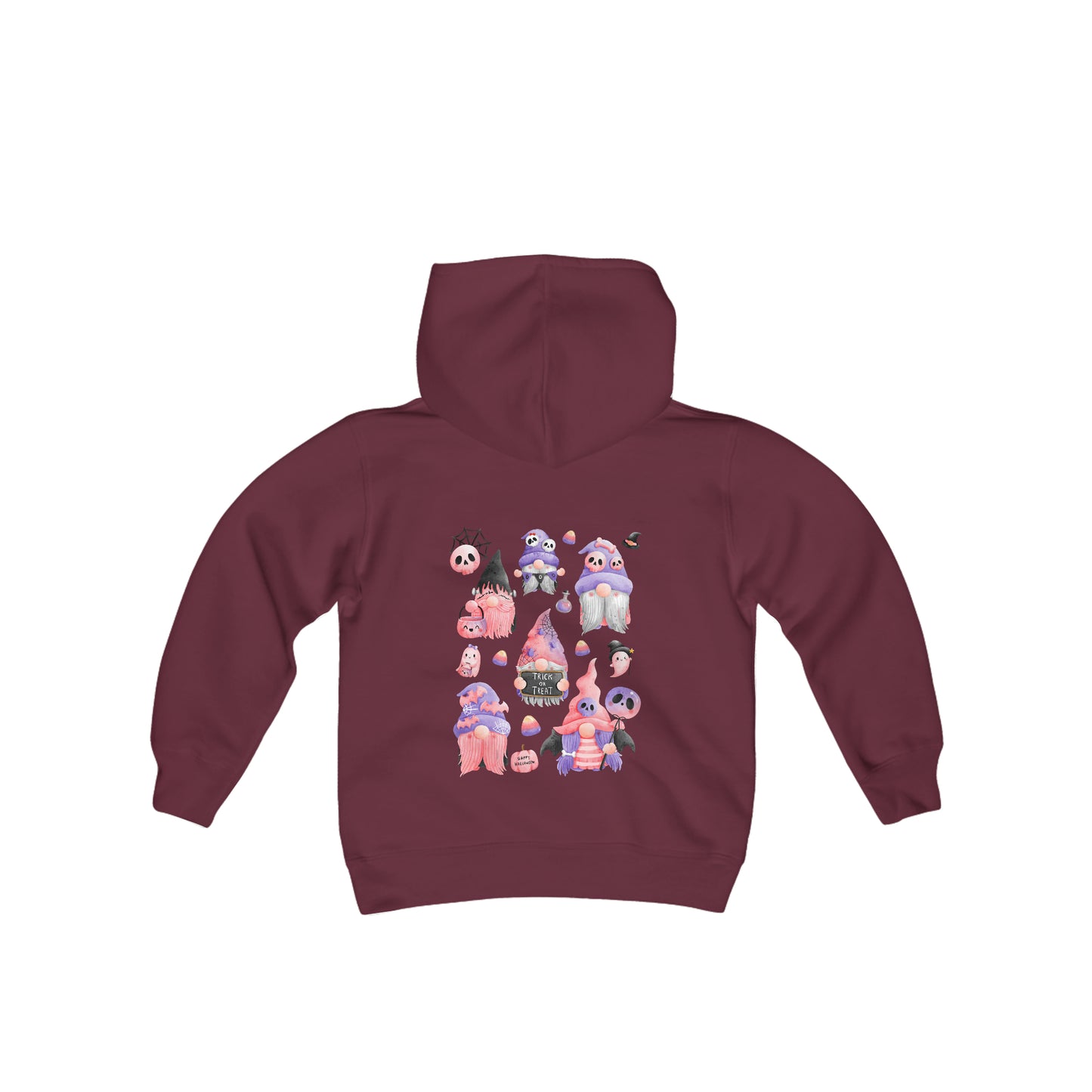 Youth Gnome Halloween Pink/Purple Hoodie version 2
