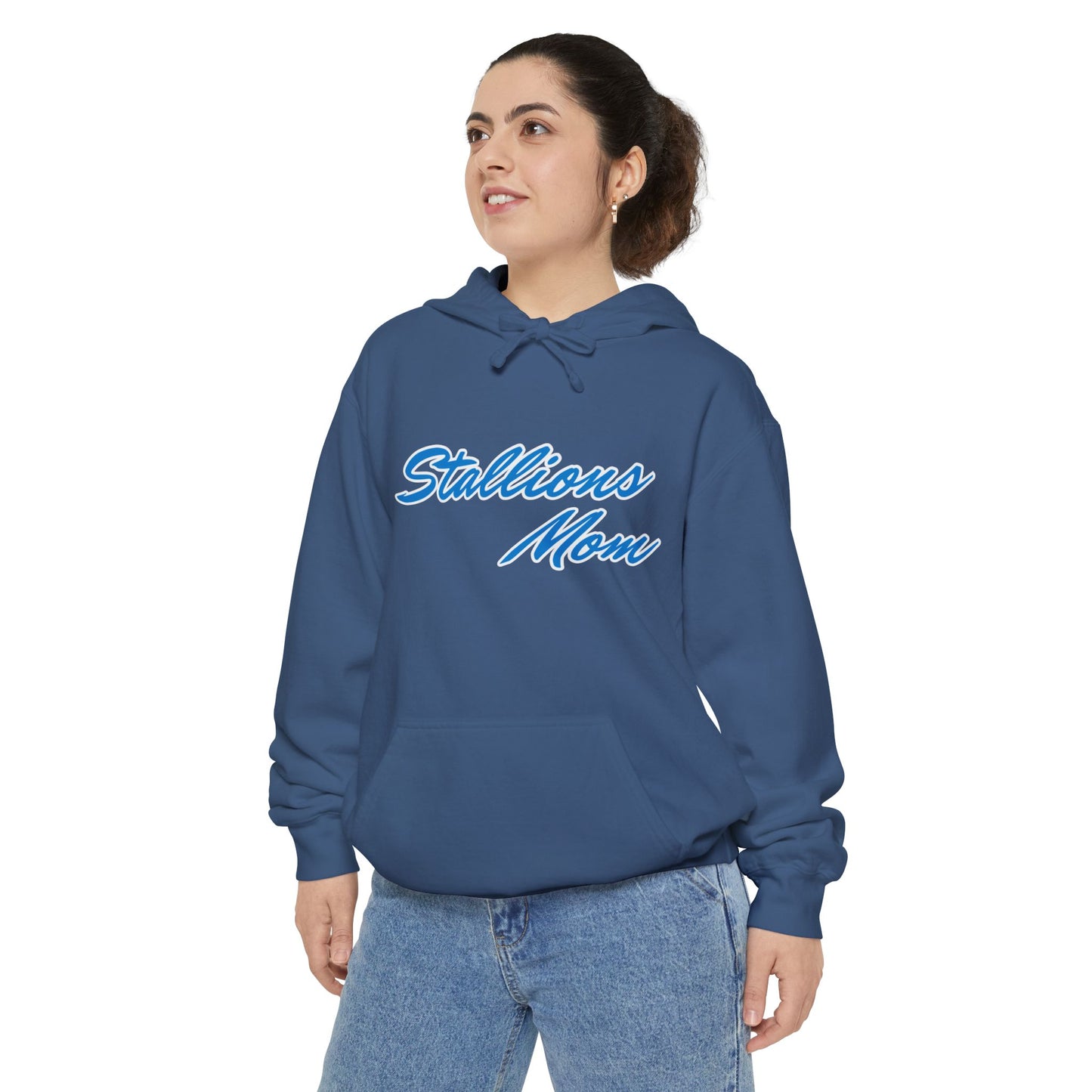 Custom Stallions Mom #7 Florez Comfort Colors Hoodie