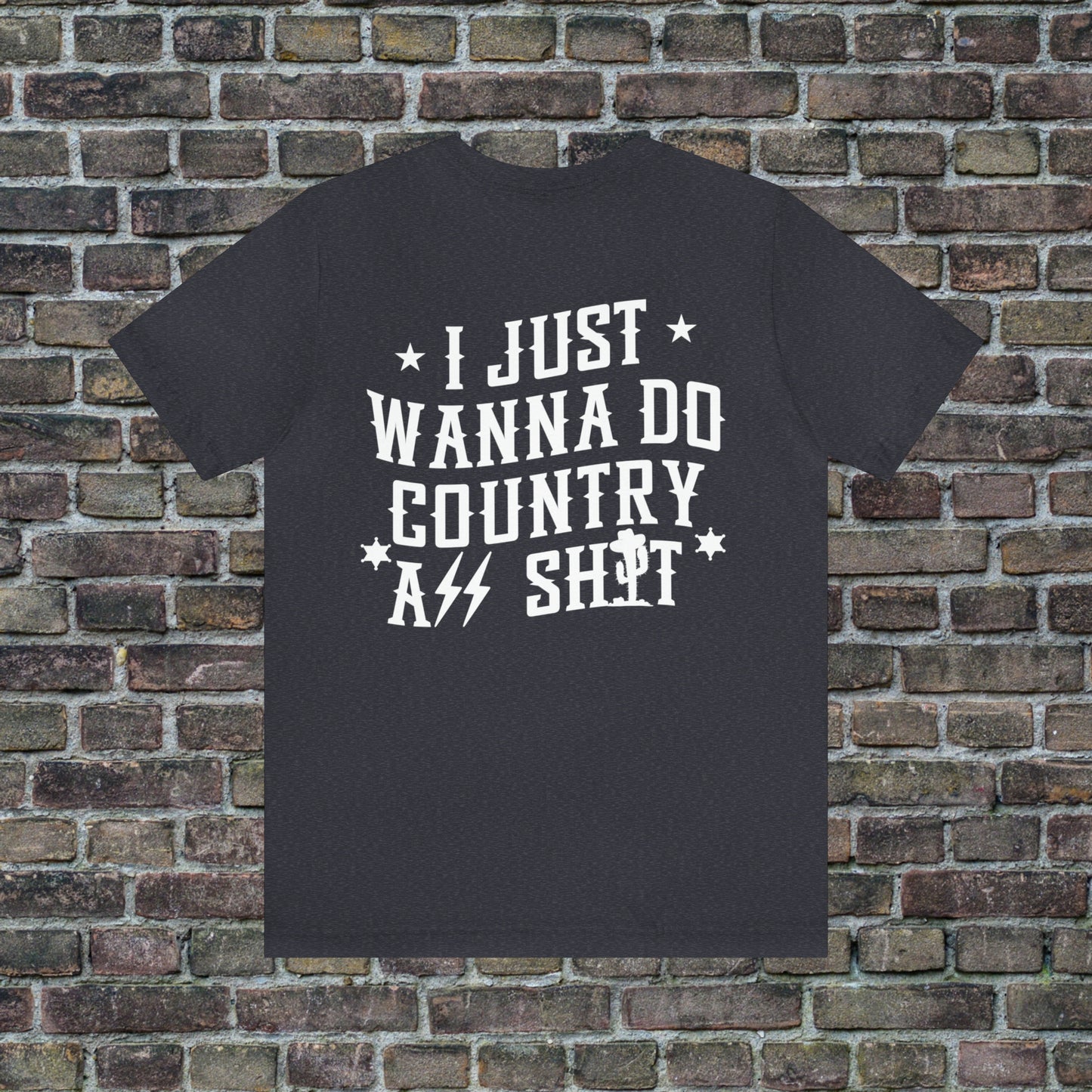 Wallen Tour Shirt - Beer Can Front, Country A$$ Sh*t Back  Unisex T-shirt, White Text