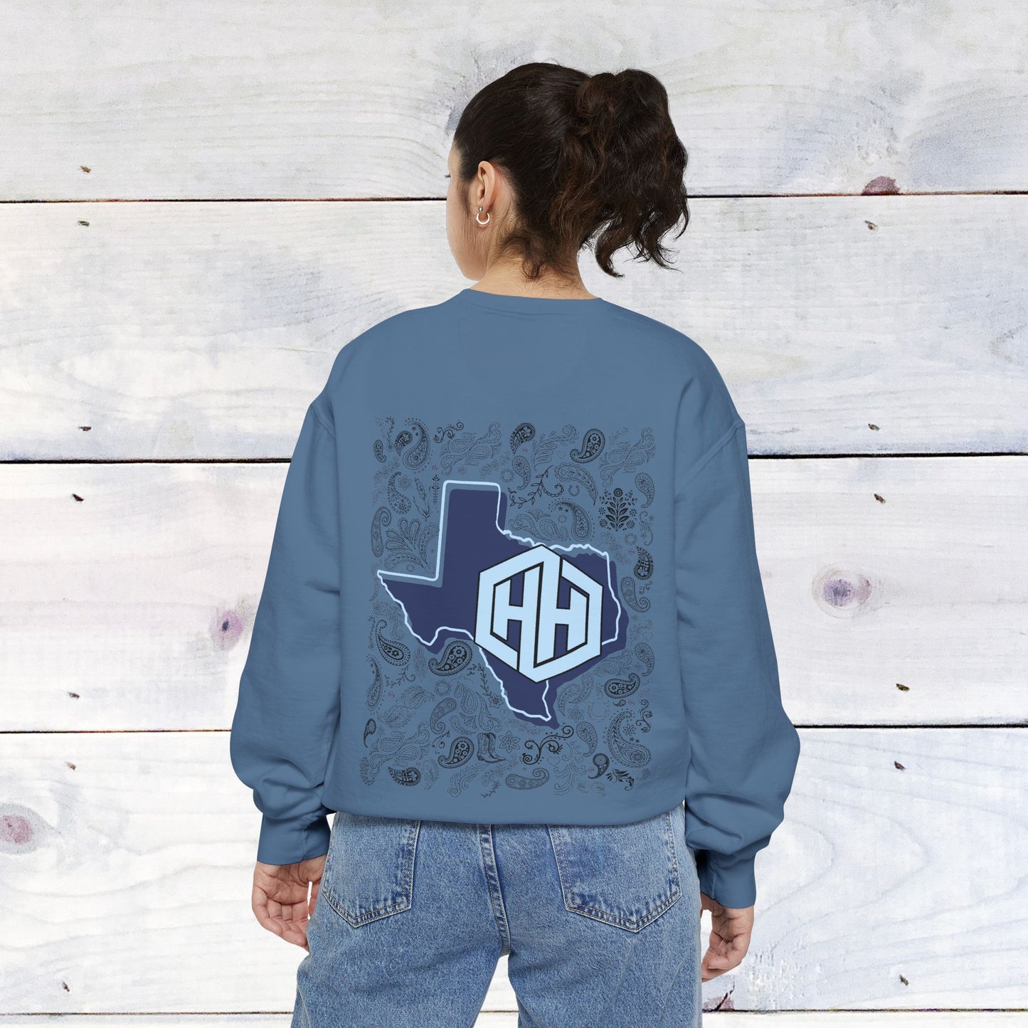 SPHE Deep in the Heart Back Comfort Colors Sweater