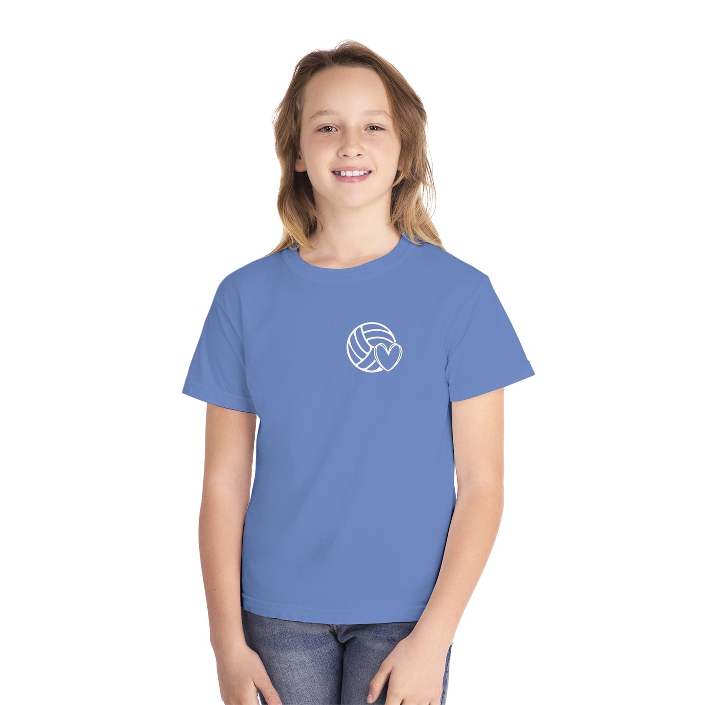 Fun Youth Volleyball Comfort Colors Tee