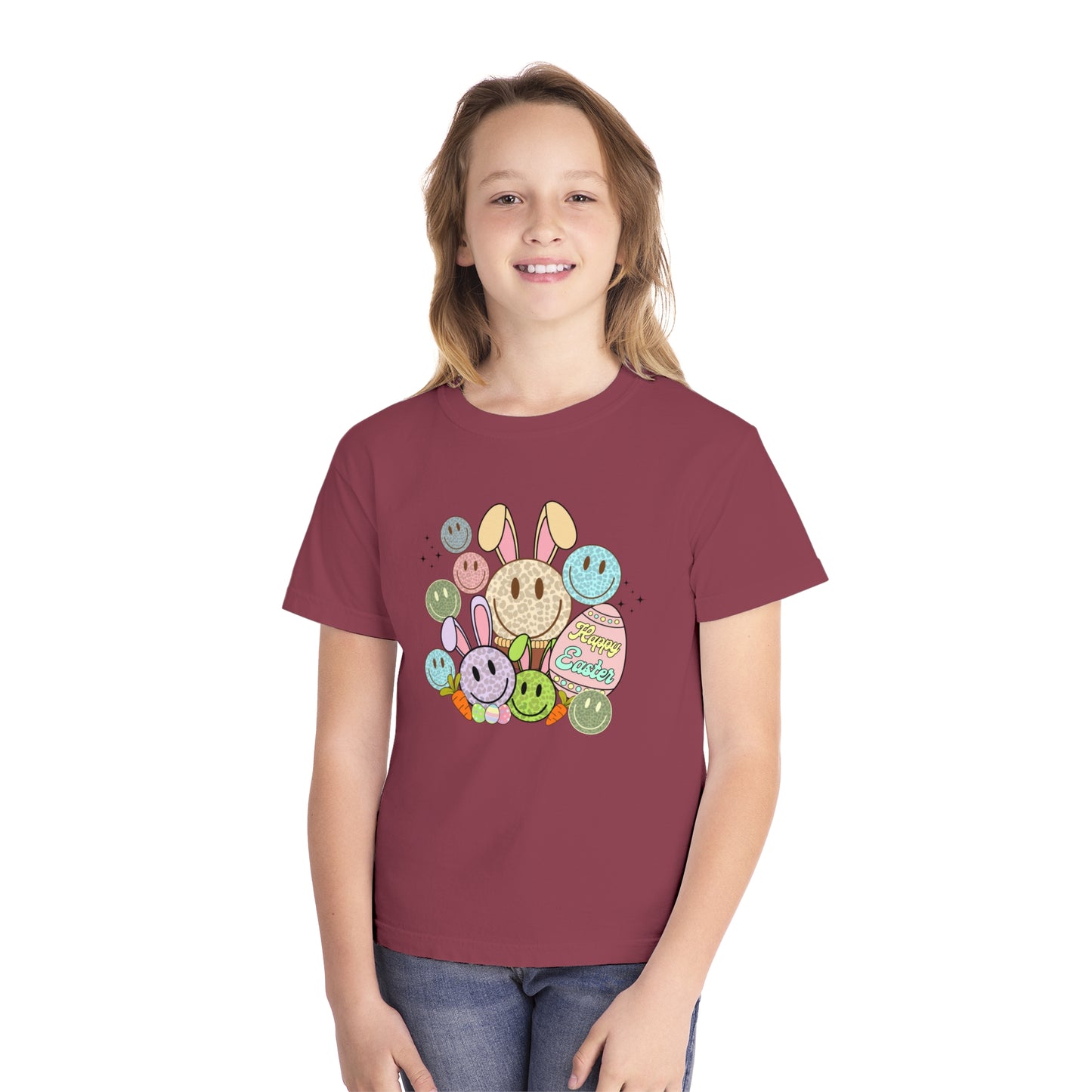Funky Easter Youth Comfort Colors Tee