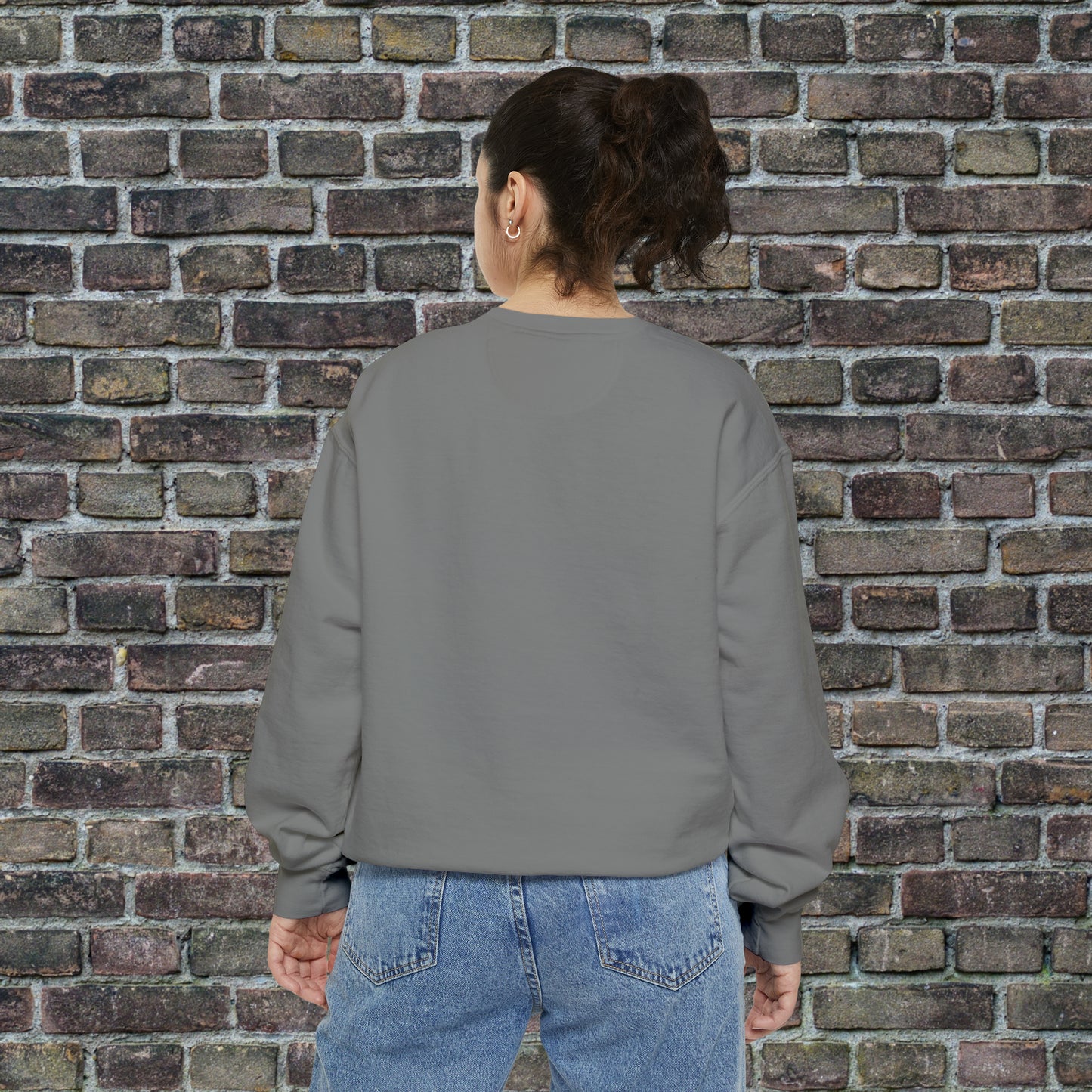 Game Day Comfort Colors Sweater - Brown Text