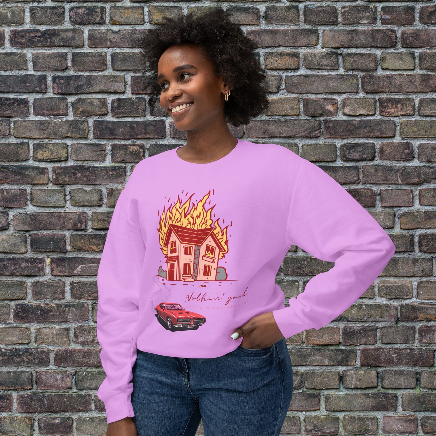 House on Fire, Getaway Car - Comfort Colors Sweater