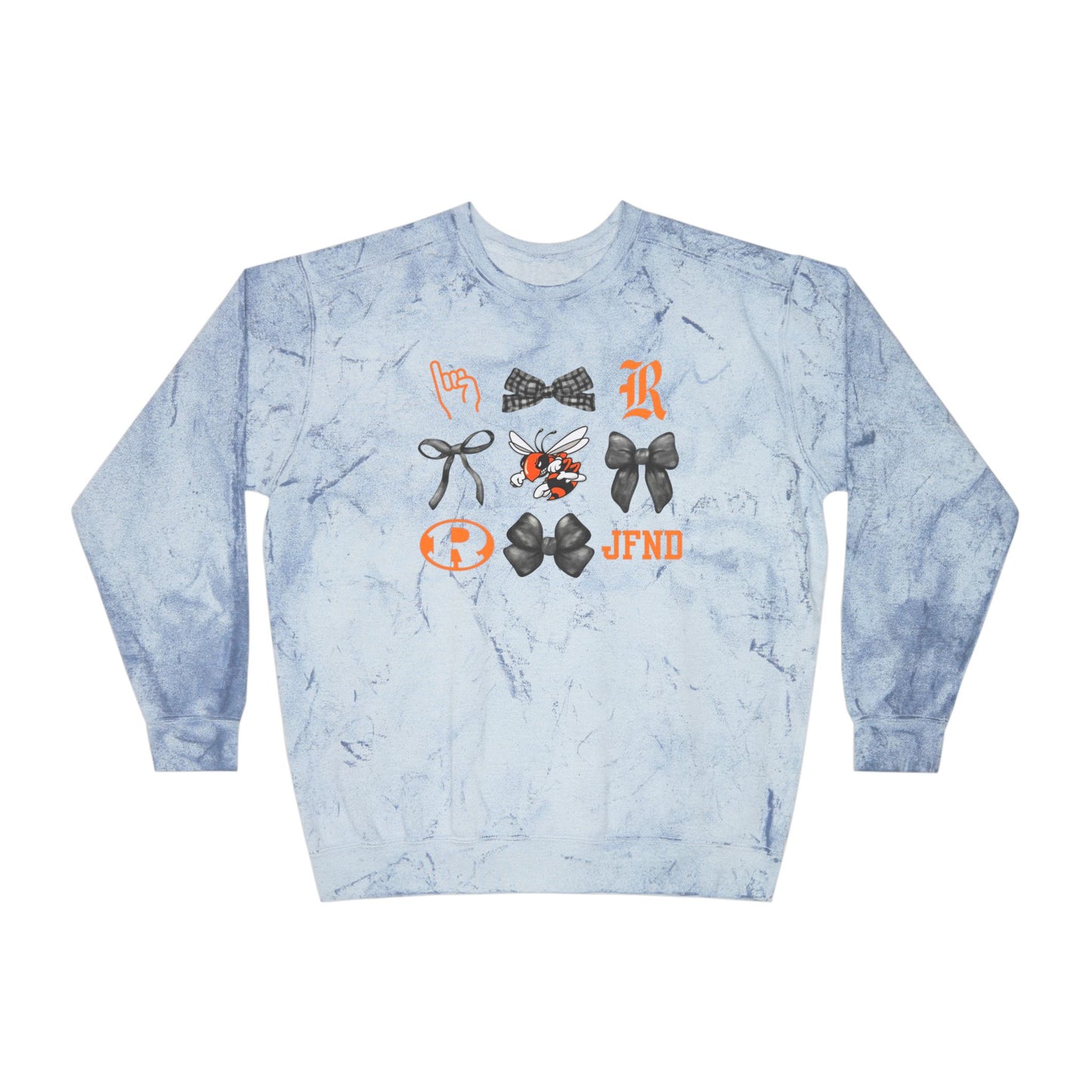 Jackets Faves & Bows Color Blast Comfort Colors Crewneck Sweatshirt
