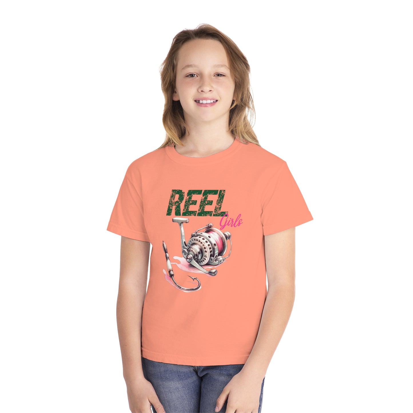 REEL Girls Youth Comfort Colors Tee