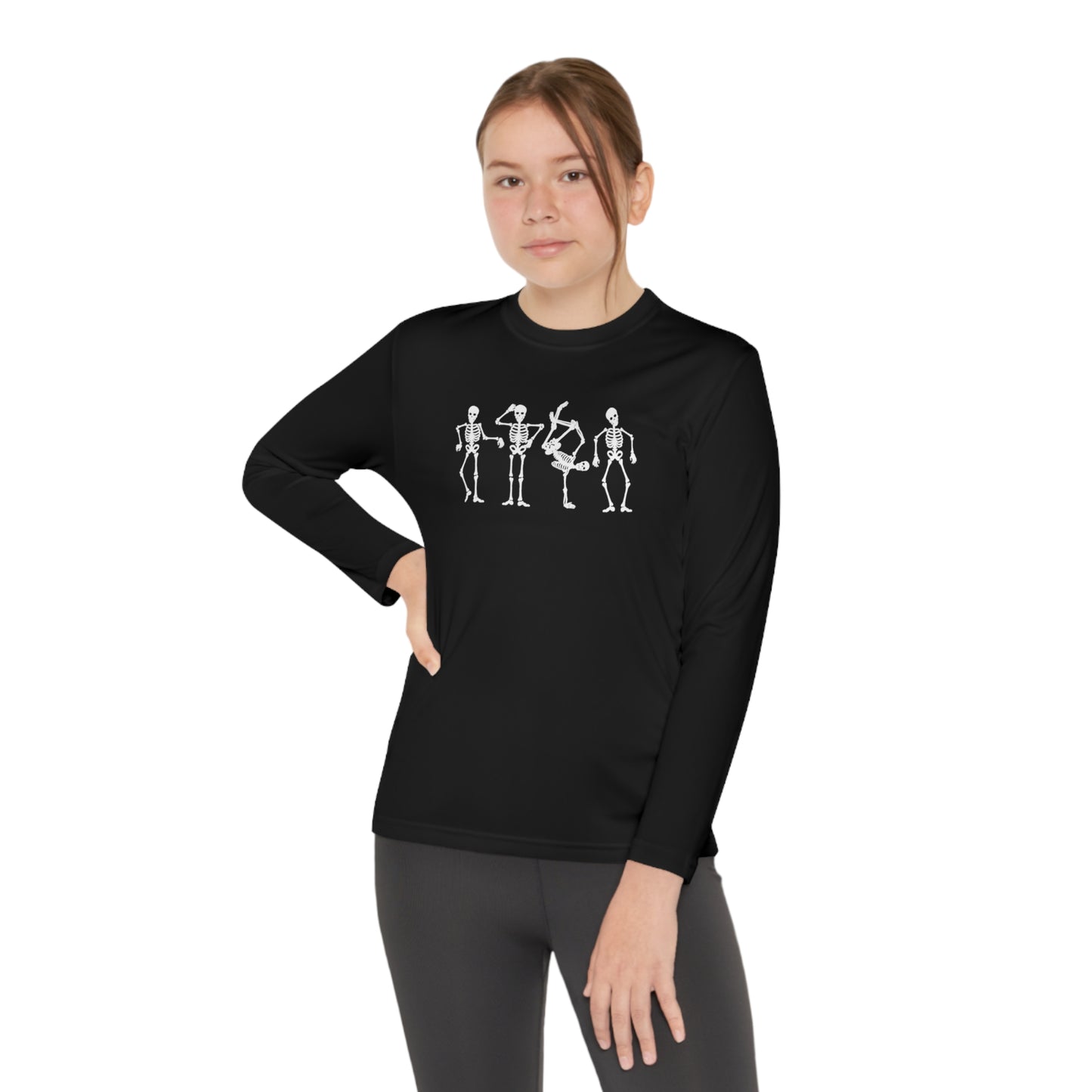 Youth Dancing Skelly Long Sleeve T-Shirt