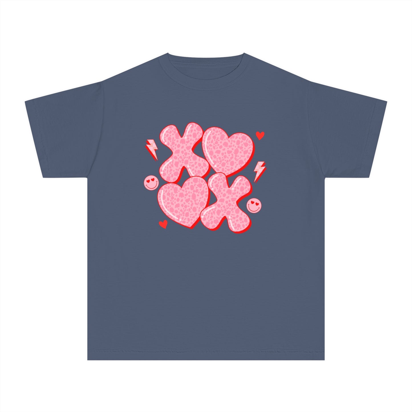 XOXO Cheetah Youth Comfort Colors Tee