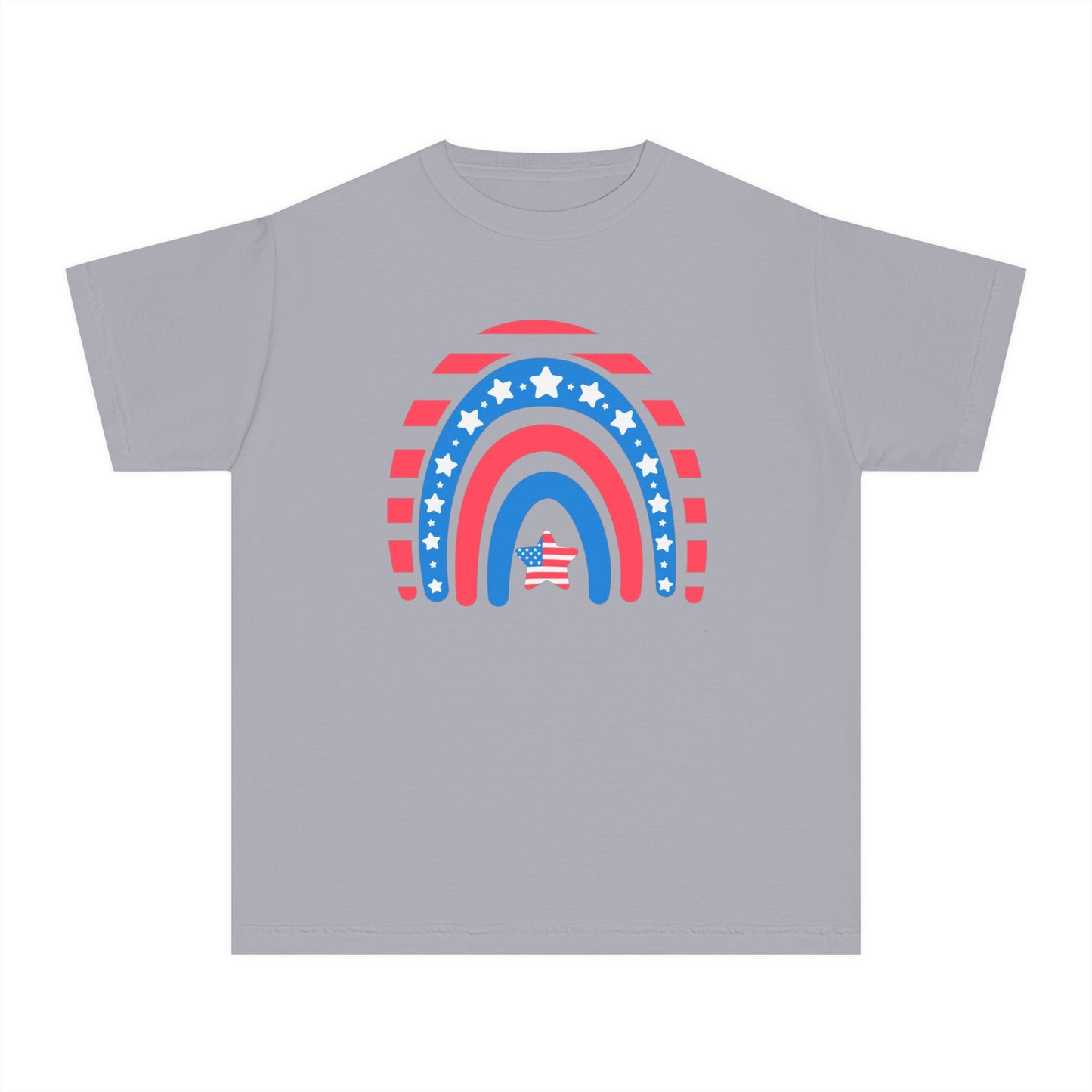 Stars & Stripes Rainbow Comfort Colors Youth Tee