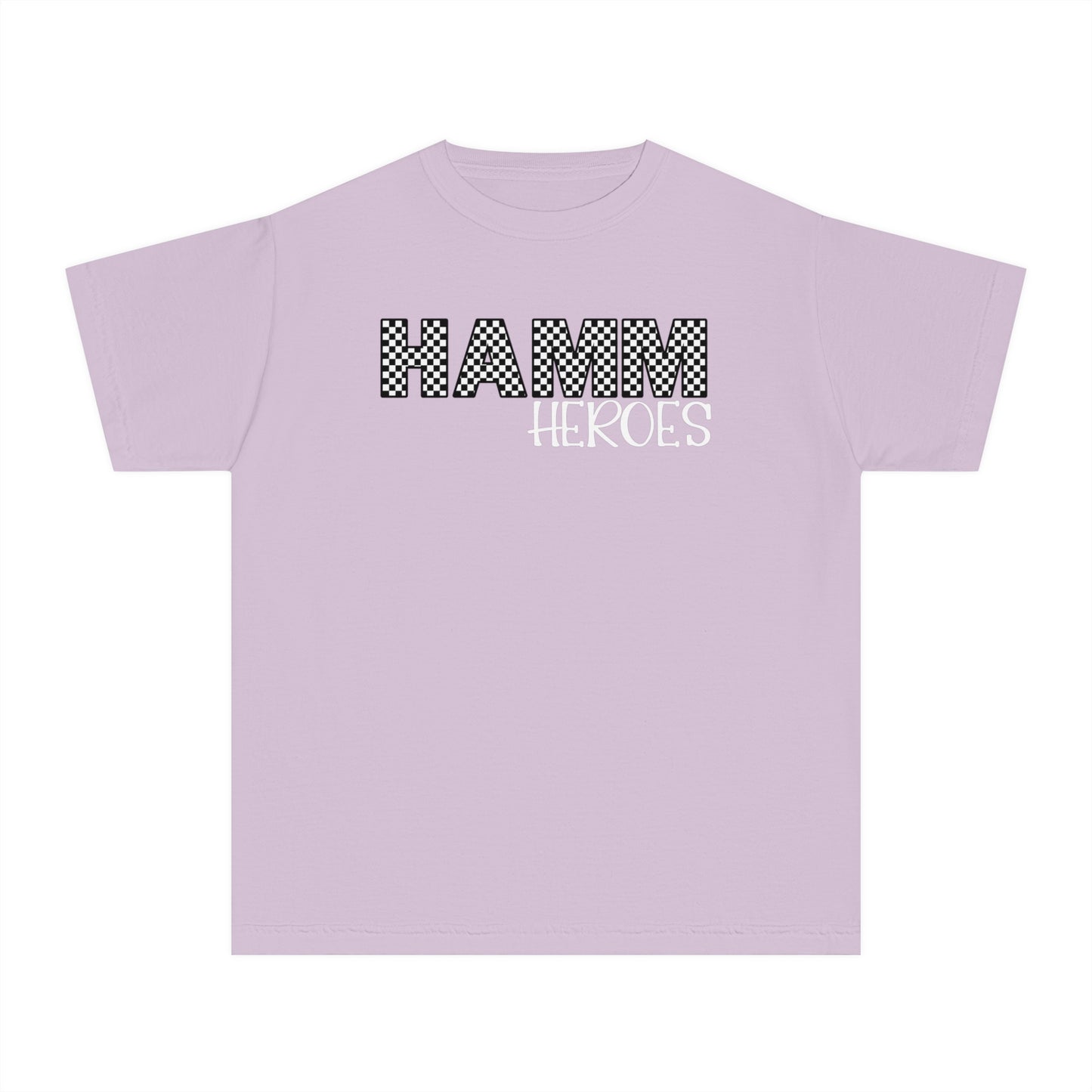 HAMM Checkered Youth Comfort Colors T . White Text
