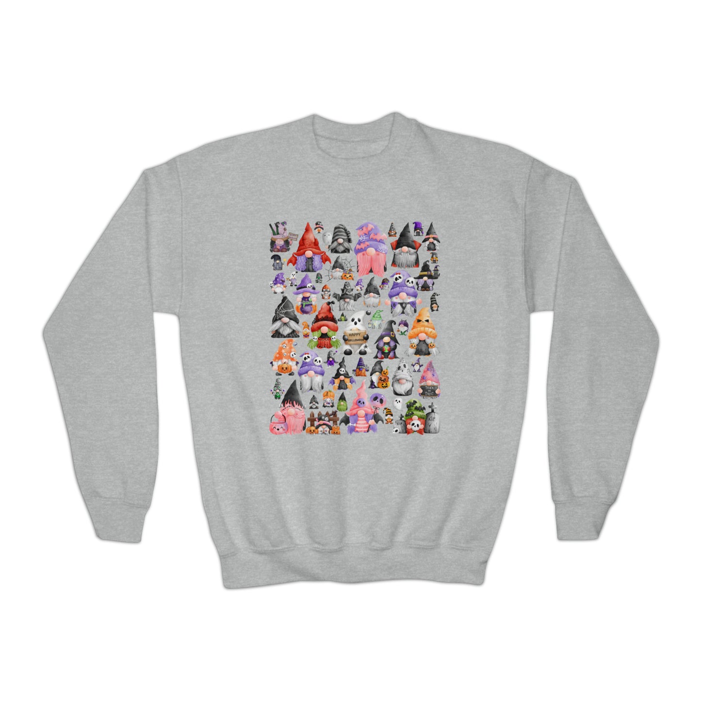 The Gnome Halloween Youth Crewneck Sweatshirt