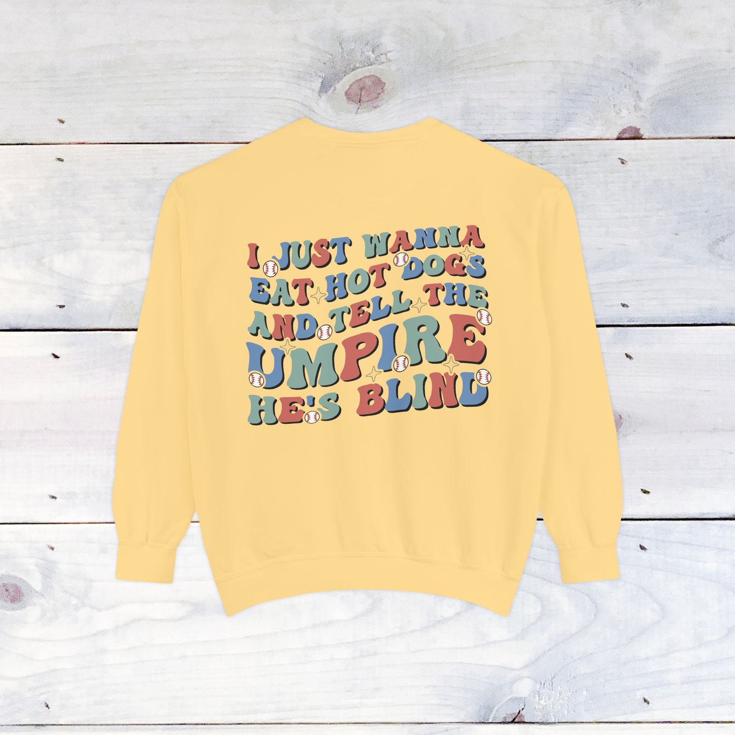 Baseball Mom Comfort Color Sweatshirt