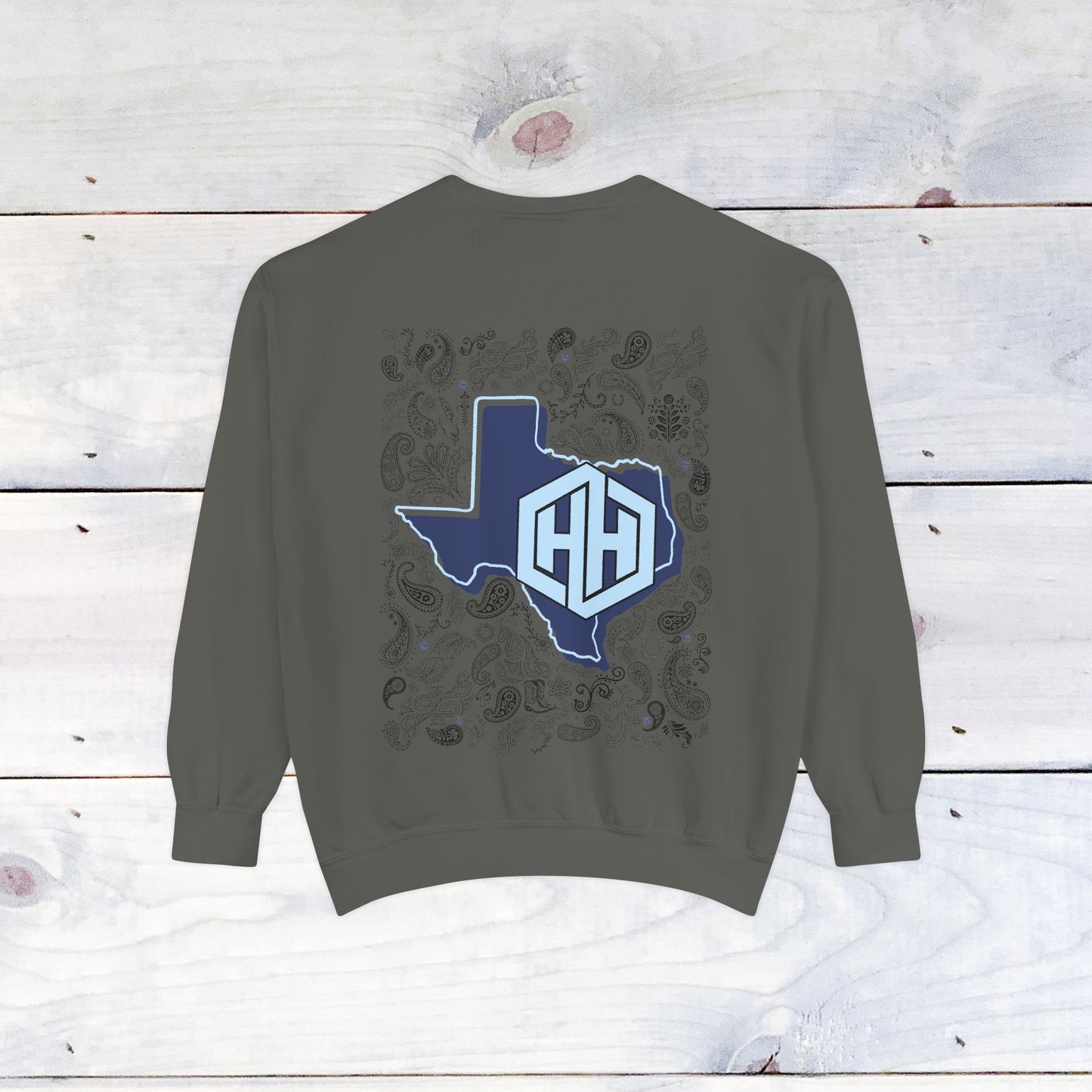 SPHE Deep in the Heart Back Comfort Colors Sweater