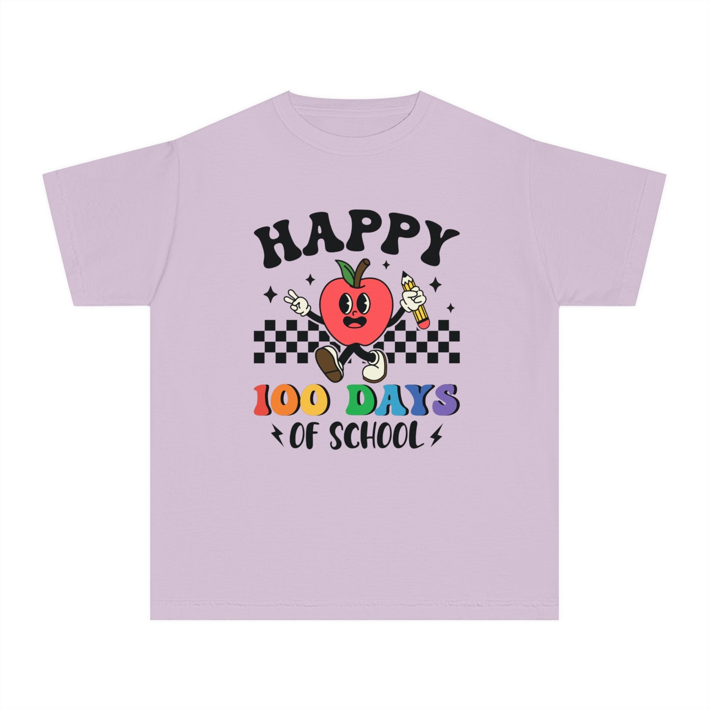 Youth Happy 100 Days Comfort Colors Tee