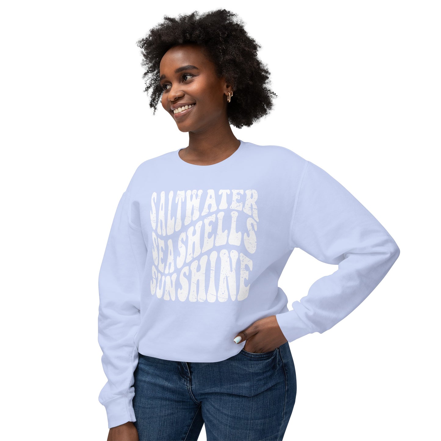 Sunshine, Seashells, Saltwater Comfort Colors Sweater
