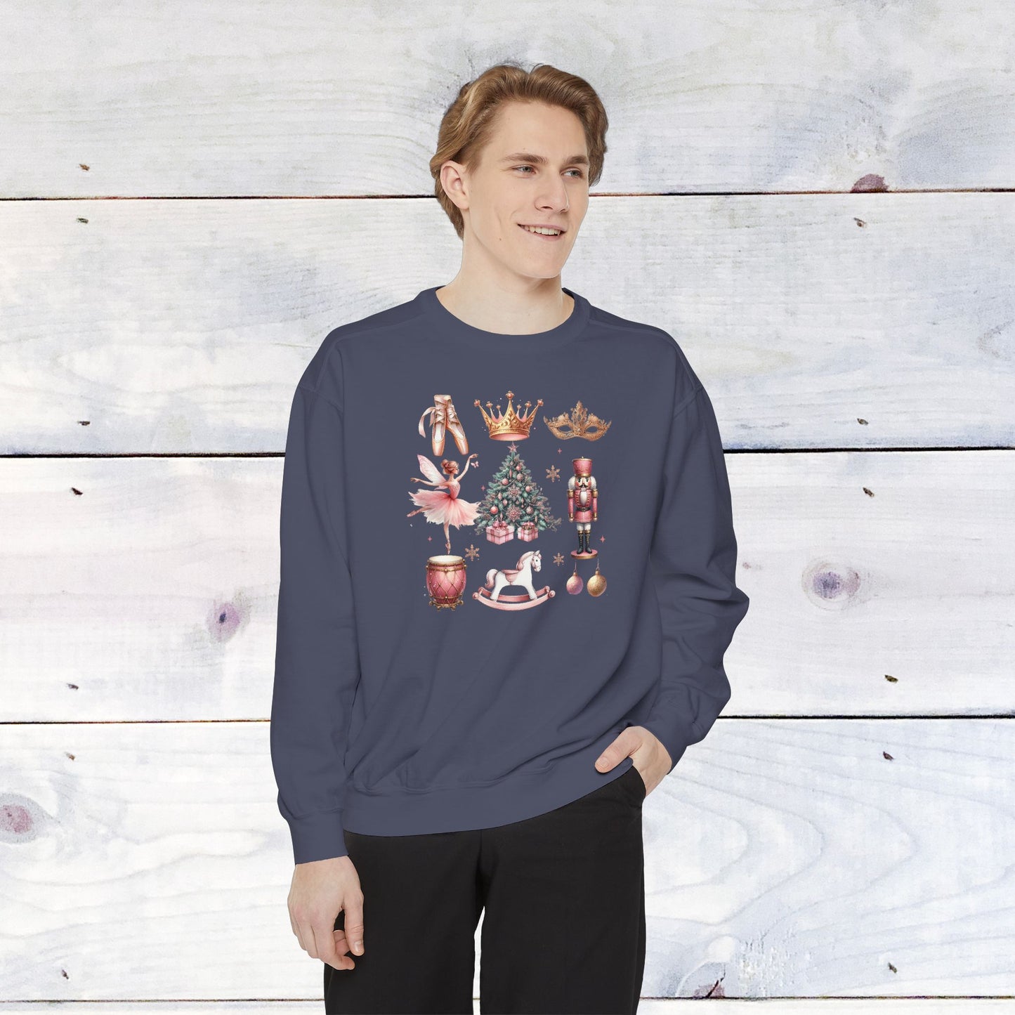 The Nutcracker Grid Comfort Colors Sweater
