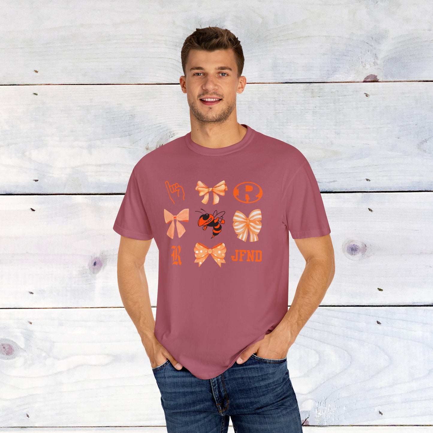 Rockwal Yellowjacket Bow Comfort Colors T