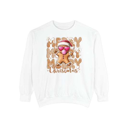Merry Merry Gingerbread Man Comfort Colors Sweater