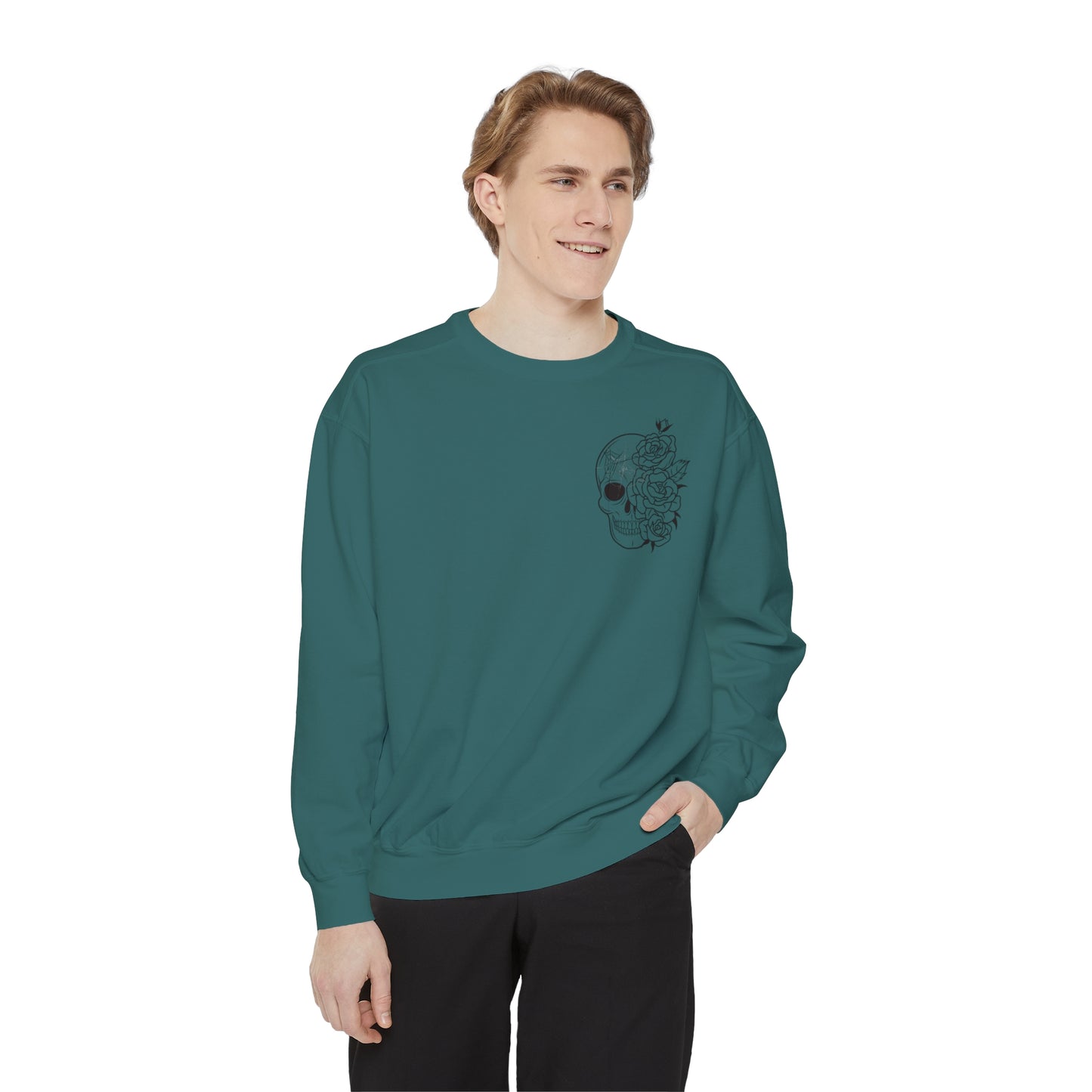 Skull Front, Vastly Overrated Back - Comfort Colors Pullover - Multi Color Options