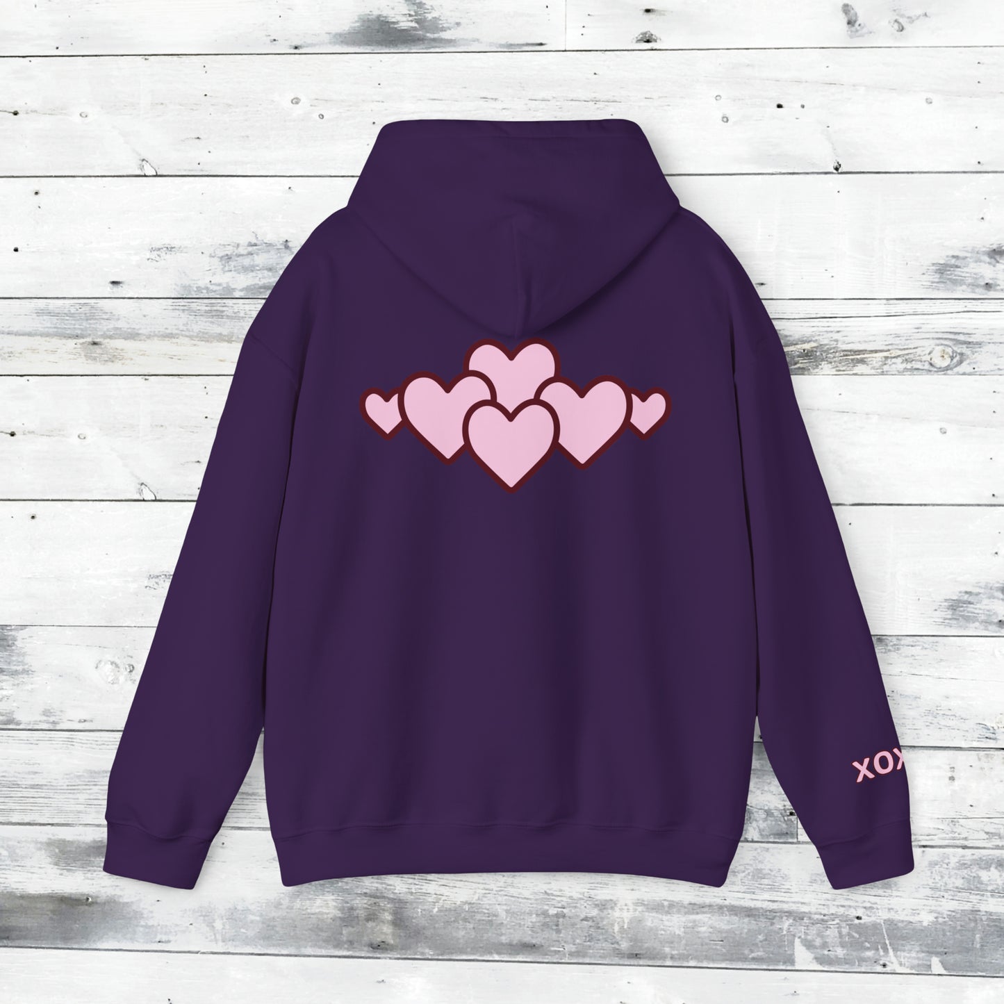 Valentines LOVE Hoodie - XOXO right cuff