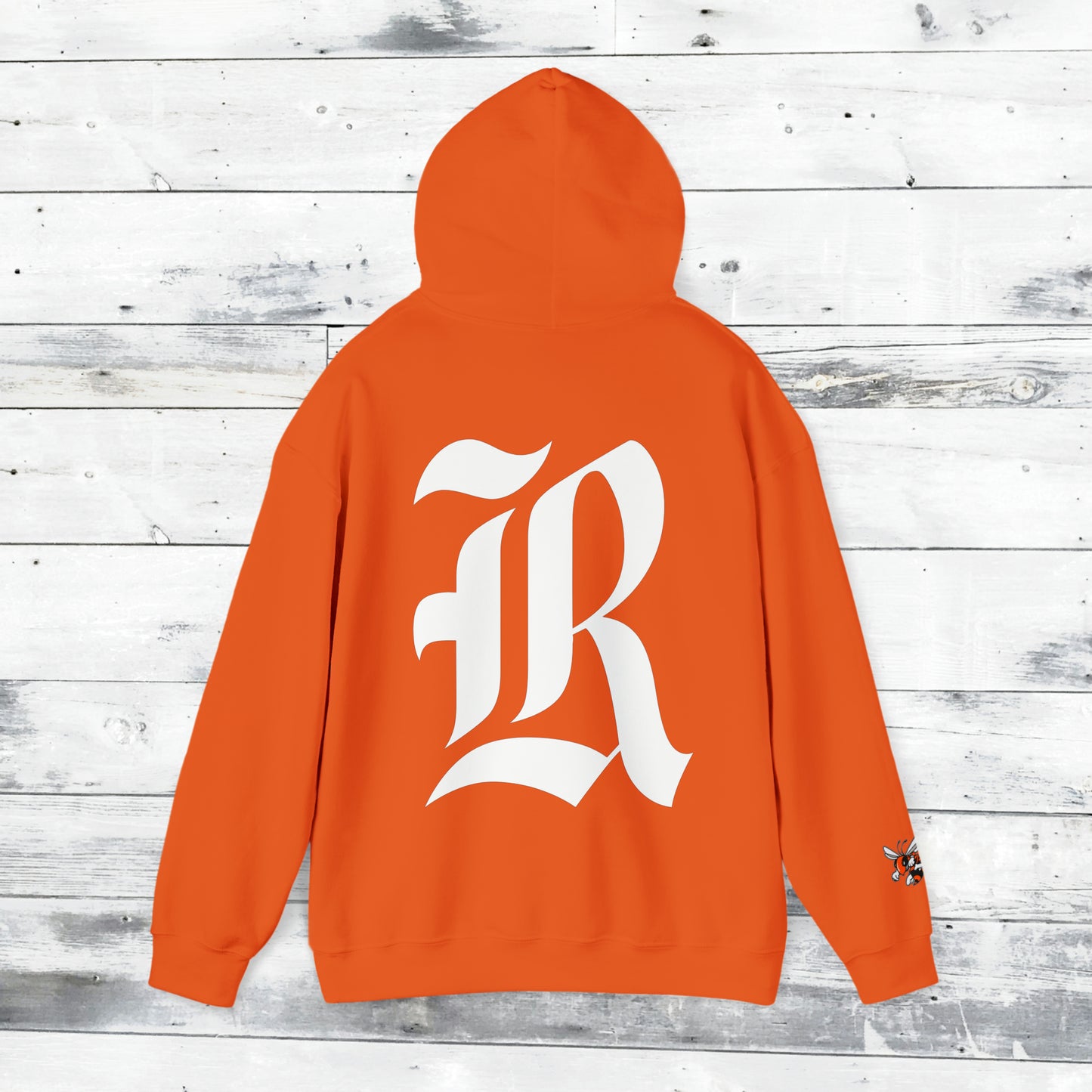 Jackets Stinger Hoodie Front - Yellow Jacket Sleeve/Cuff - Old School R back