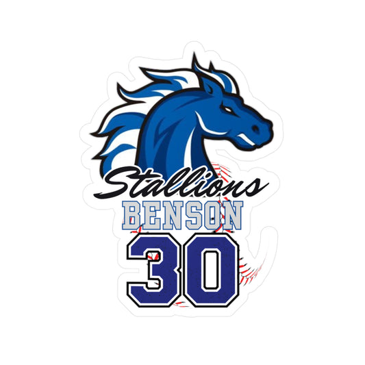 Stallions 30 Custom Vinyl Sticker