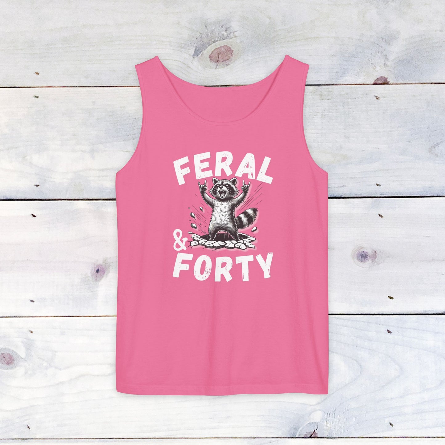 Feral & Forty Rockin' Comfort Colors Tank Top