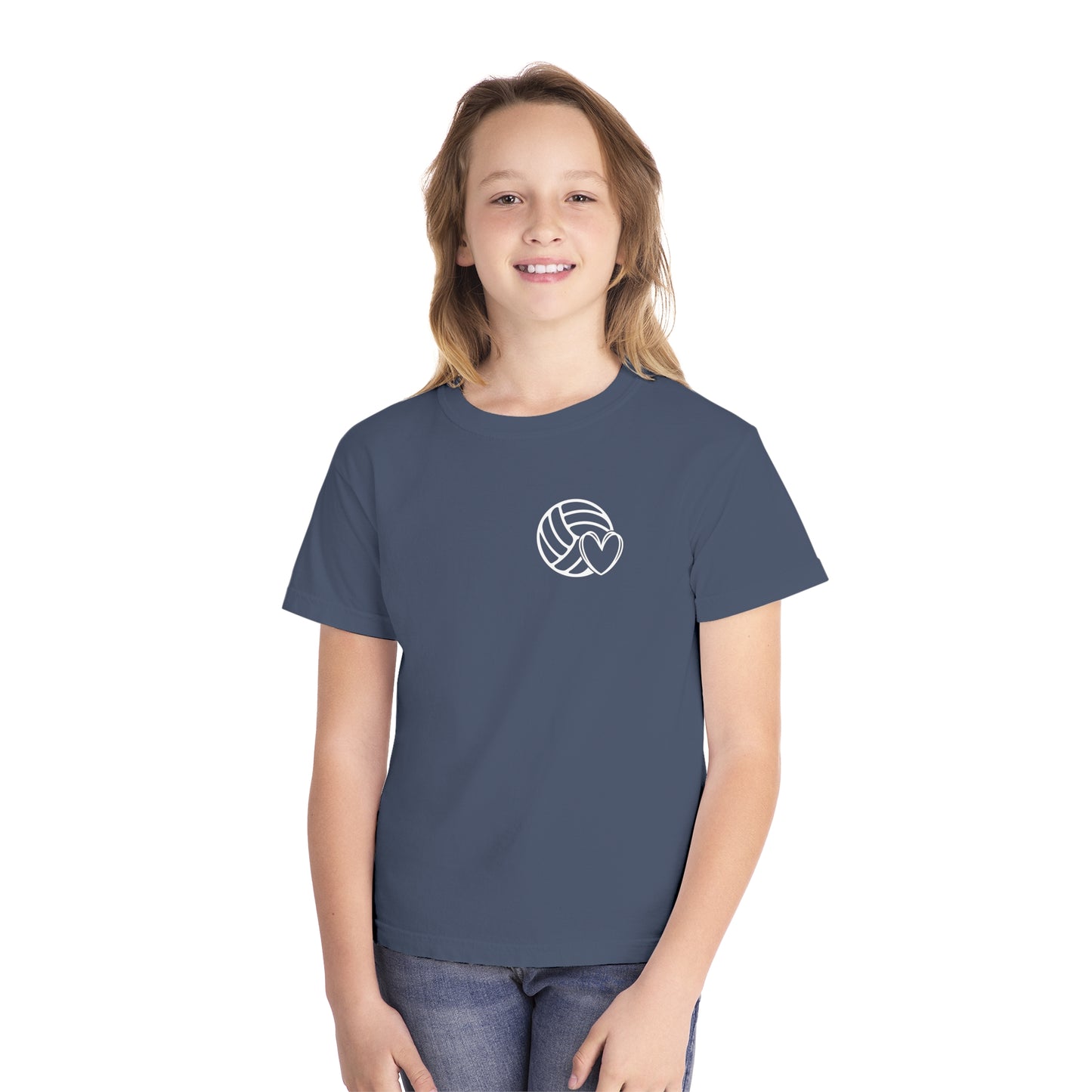 Fun Youth Volleyball Comfort Colors Tee
