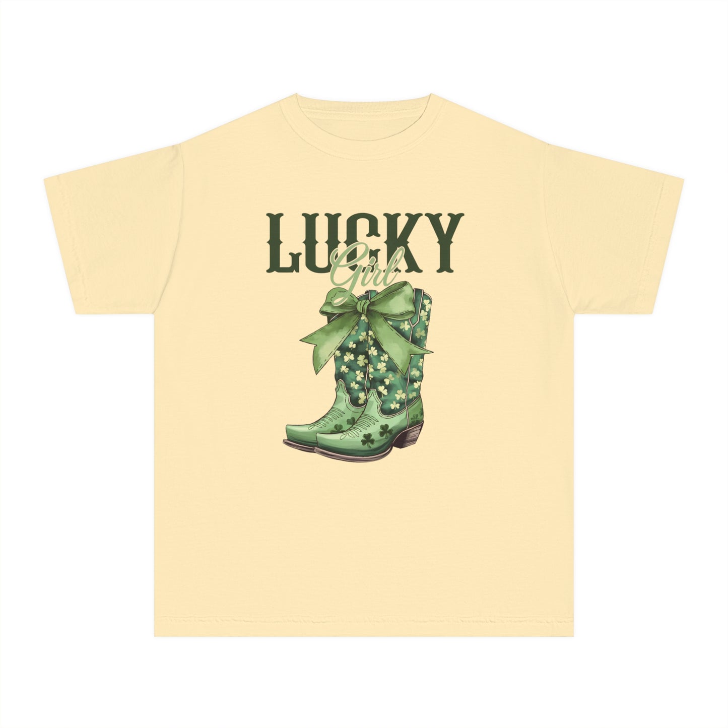 Lucky Girl Youth Comfort Colors Tee