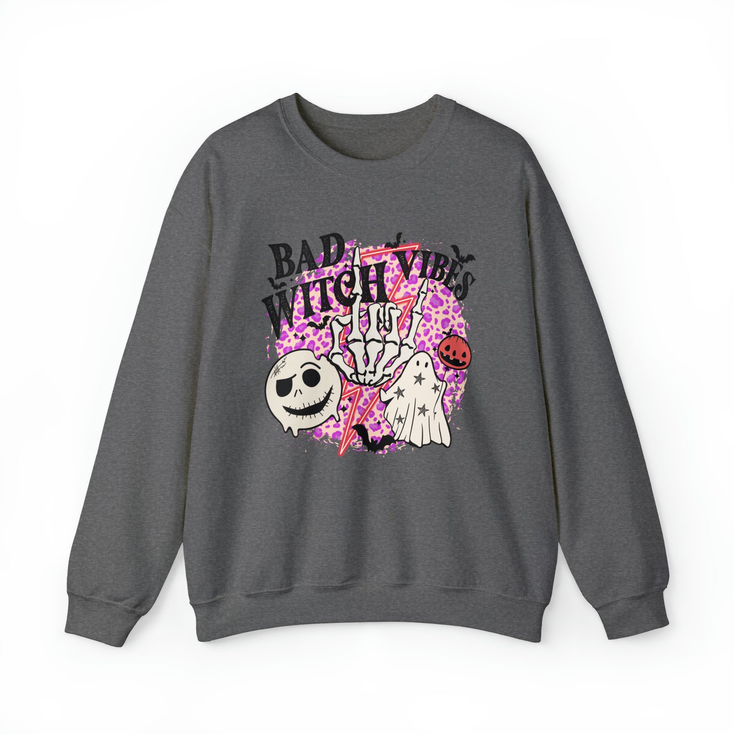 Bad Witch Vibes Front - Unisex Crewneck Sweatshirt