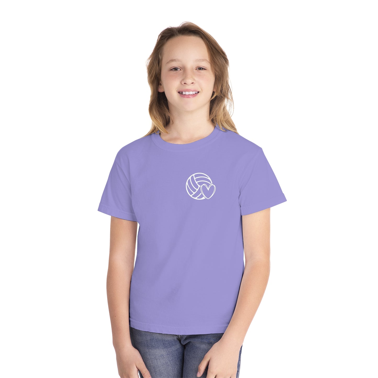 Fun Youth Volleyball Comfort Colors Tee
