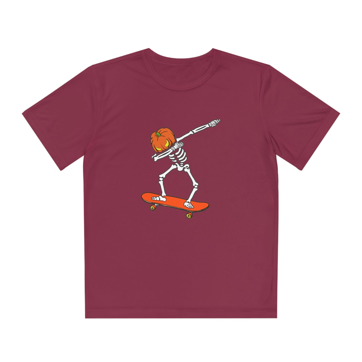 Dabbing Pumpkin Skelly Skater T