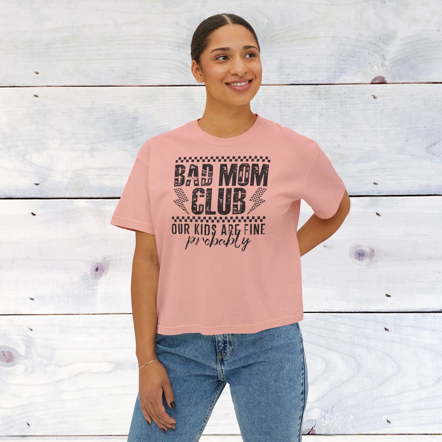 Bad Mom Club Tee - Comfort Colors Women's Boxy T‑Shirt