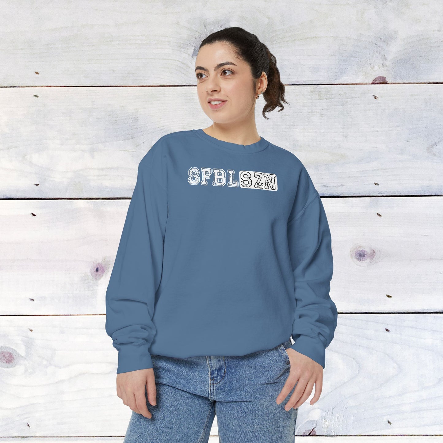 Softball Season Custom Comfort Colors Sweater